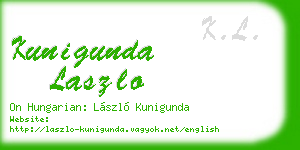 kunigunda laszlo business card